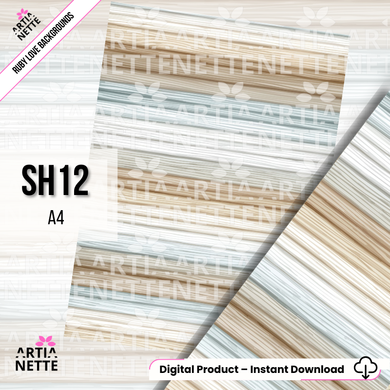 A4 Printable Scrapbook Papers – Set of 22 Vintage Backgrounds | Ruby Love Backgrounds