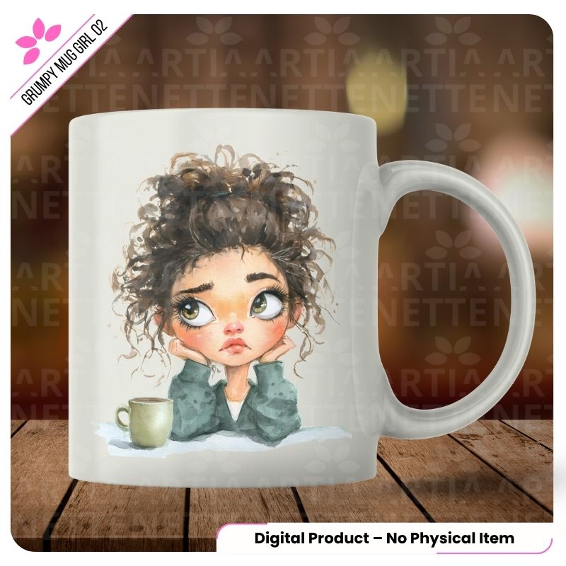 Grumpy Mug Girl 02