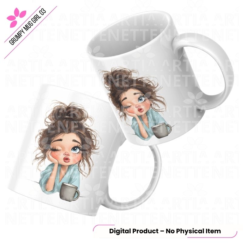 Grumpy Mug Girl 03