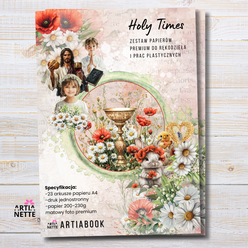Artiabook | Zestaw papierów A4 | Holy Times Collection