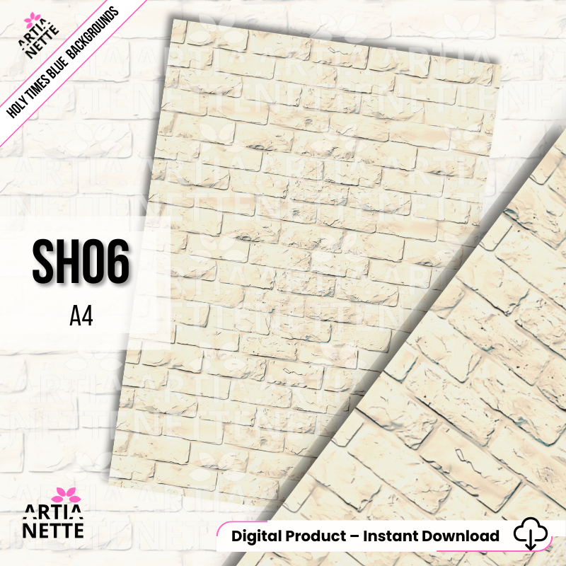 Holy Times Blue Backgrounds - 6 plików JPG - Arkusze A4 - Tła na Komunię i Chrzest