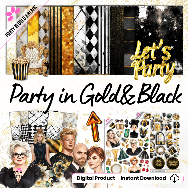 Party in Gold & Black