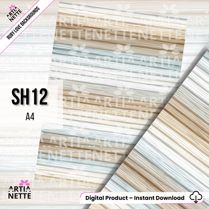 A4 Printable Scrapbook Papers – Set of 22 Vintage Backgrounds | Ruby Love Backgrounds