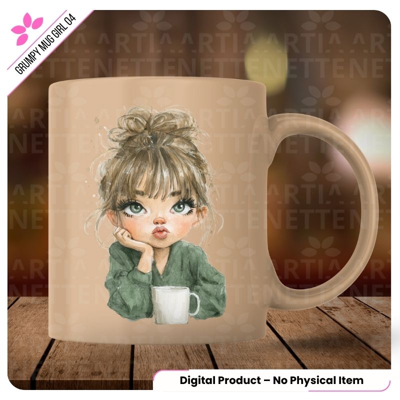 Grumpy Mug Girl 04