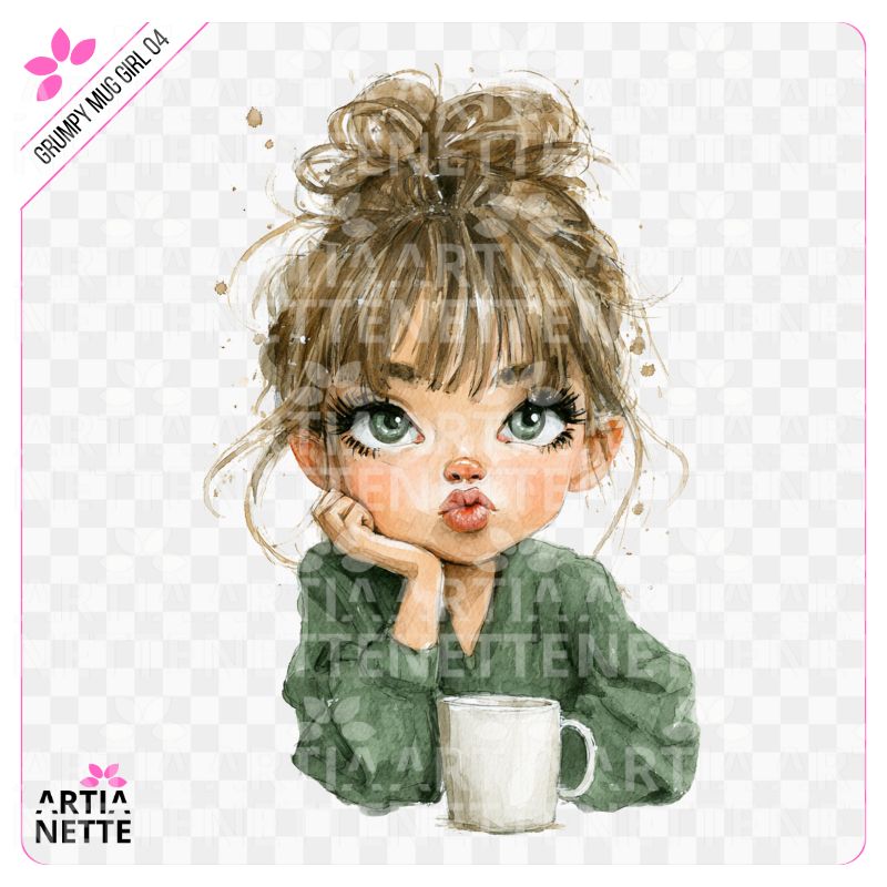 Grumpy Mug Girl 04