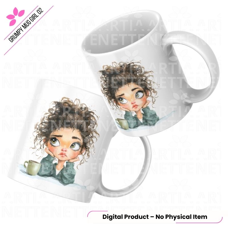 Grumpy Mug Girl 02
