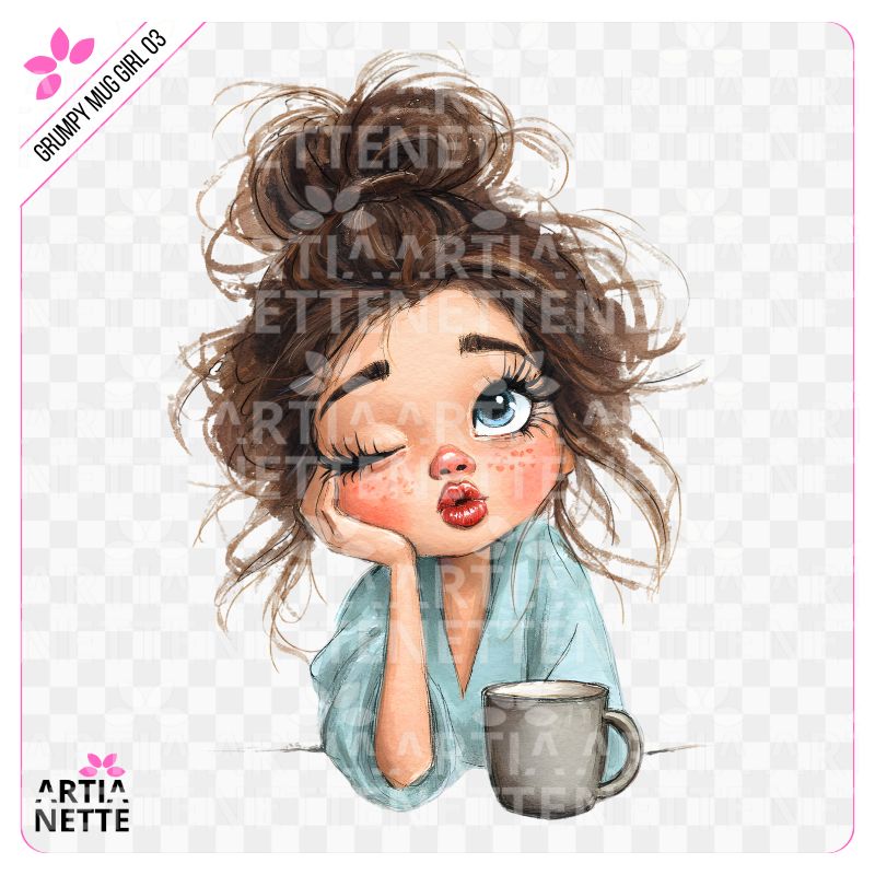 Grumpy Mug Girl 03