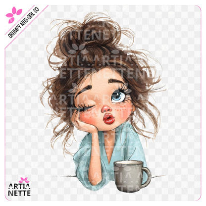 Grumpy Mug Girl 03