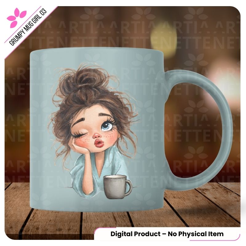 Grumpy Mug Girl 03