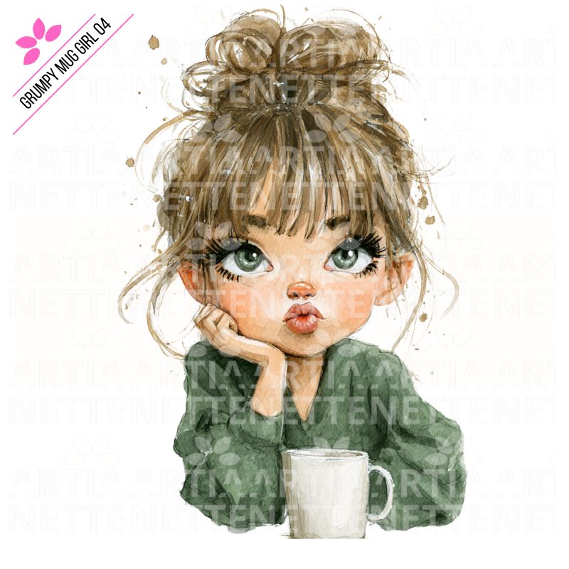 Grumpy Mug Girl 04