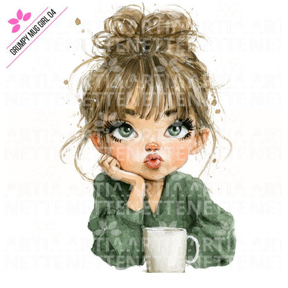 Grumpy Mug Girl 04