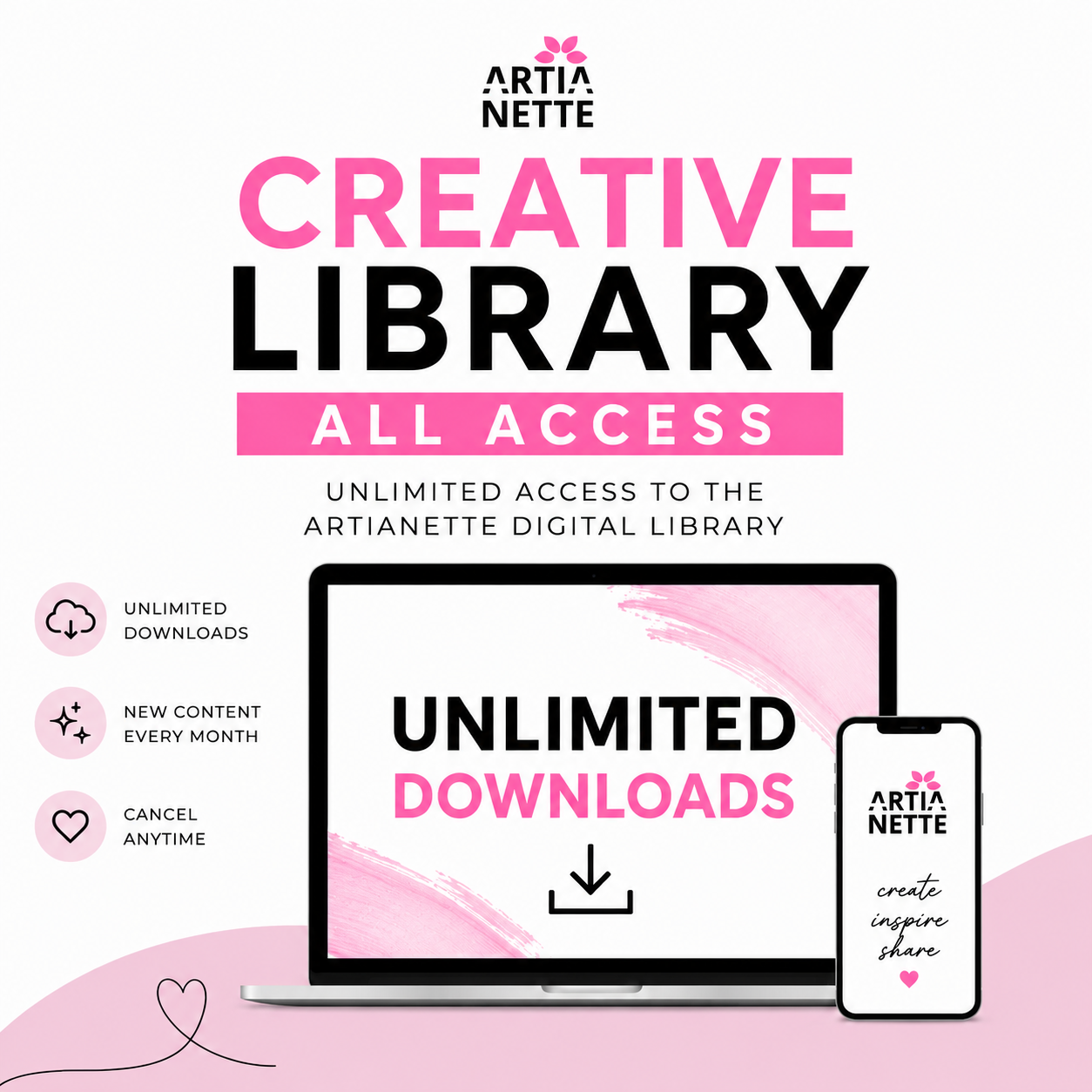 Artianette Creative Library – All Access