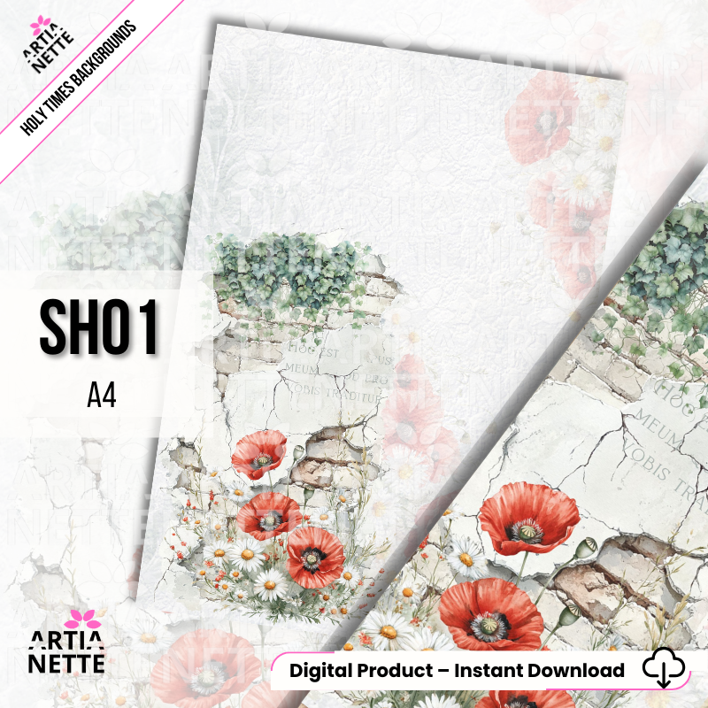 Holy Times 12 teł A4 - Komunia, chrzest, tła do zaproszeń