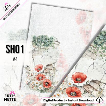 Holy Times 12 teł A4 - Komunia, chrzest, tła do zaproszeń