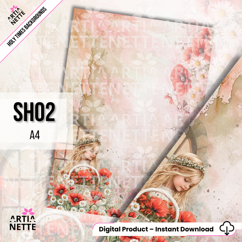 Holy Times 12 teł A4 - Komunia, chrzest, tła do zaproszeń