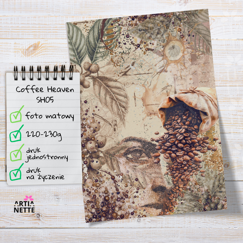 Artiabook Coffee Heaven Collection | Arkusze pojedyncze A4