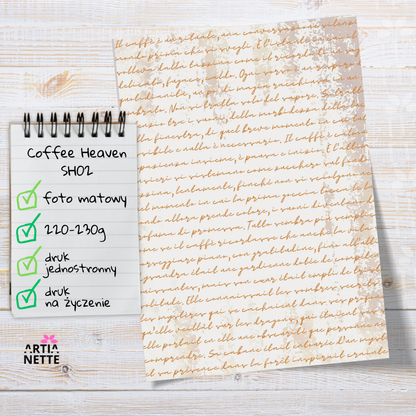 Artiabook Coffee Heaven Collection | Arkusze pojedyncze A4