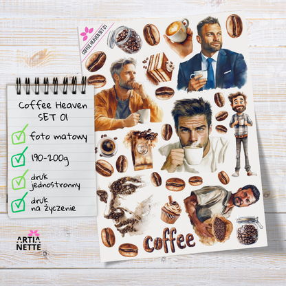 Artiabook Coffee Heaven Collection | Arkusze pojedyncze A4