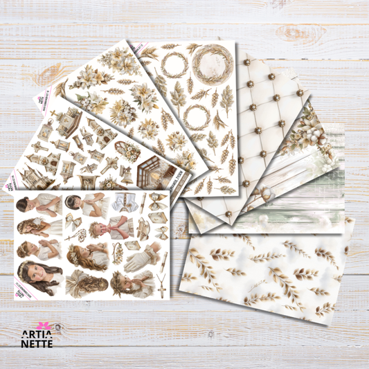 Artiabook Boho Communion | Arkusze pojedyncze A4