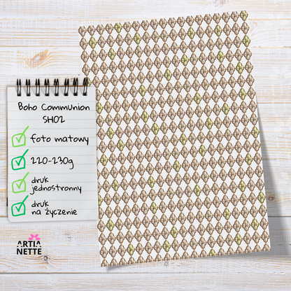 Artiabook Boho Communion | Arkusze pojedyncze A4