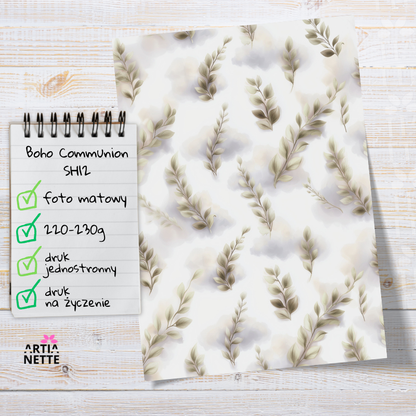 Artiabook Boho Communion | Arkusze pojedyncze A4