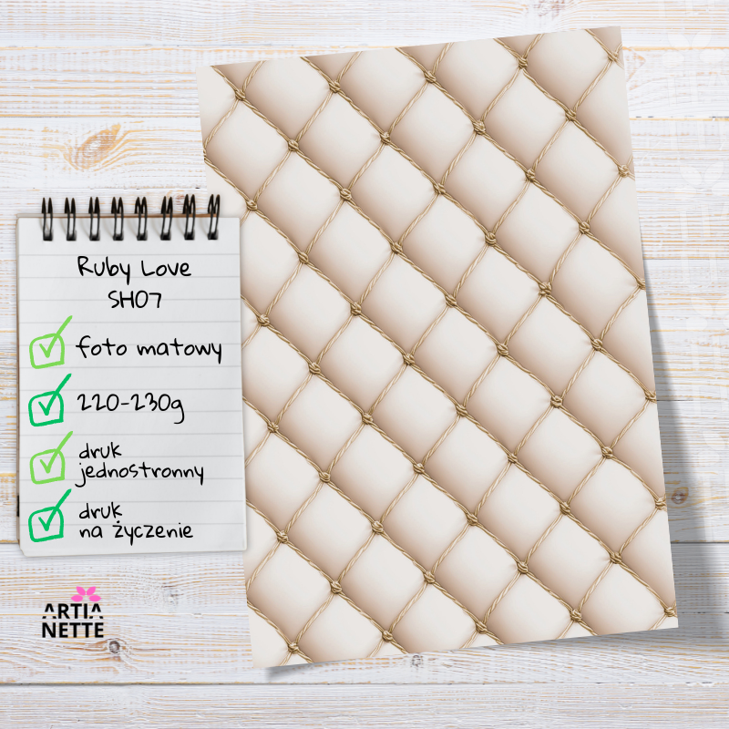 Artiabook Ruby Love | Arkusze pojedyncze A4
