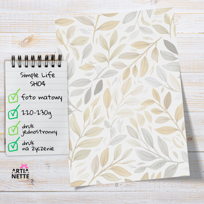 Artiabook Simple Life | Arkusze pojedyncze A4