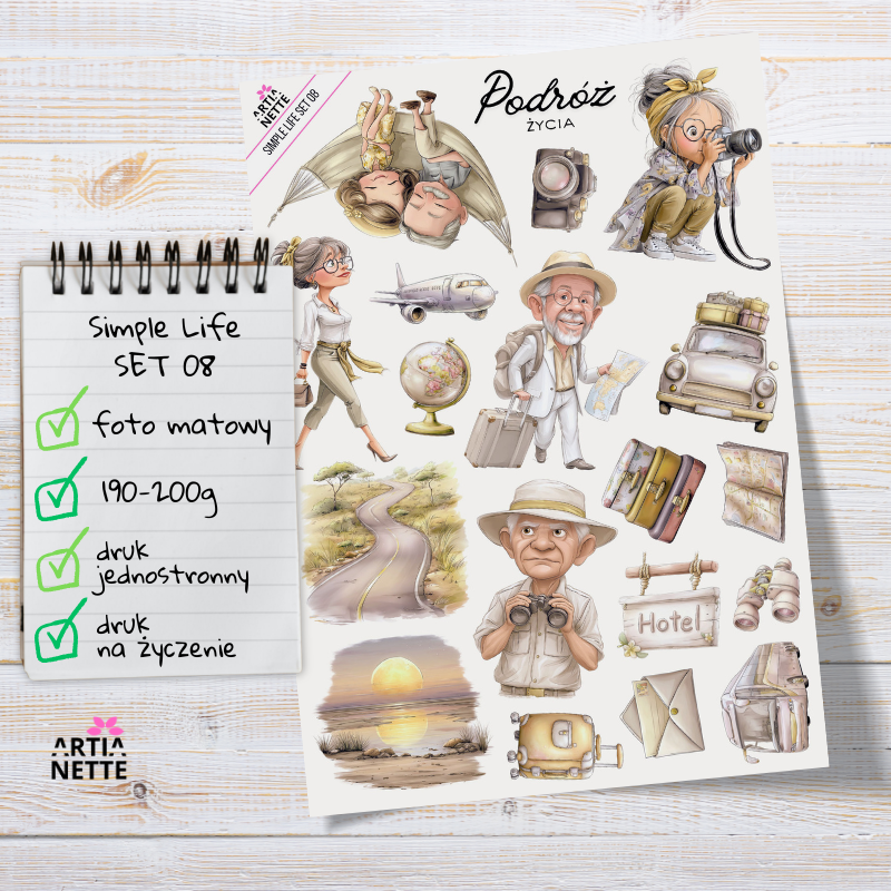 Artiabook Simple Life | Arkusze pojedyncze A4