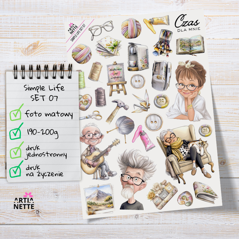 Artiabook Simple Life | Arkusze pojedyncze A4