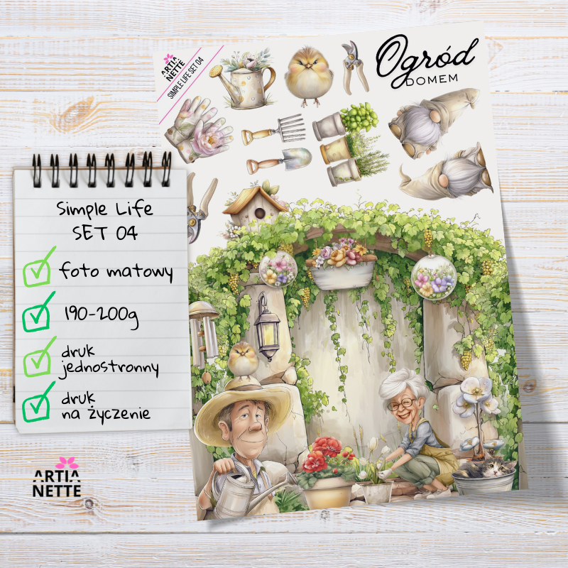 Artiabook Simple Life | Arkusze pojedyncze A4