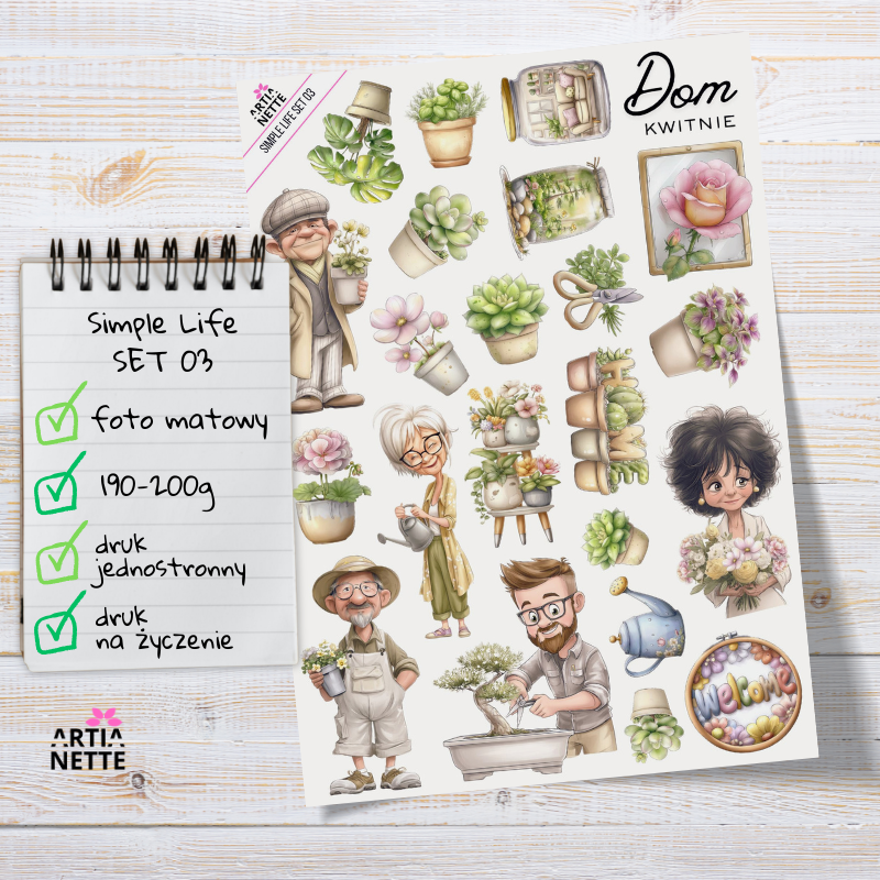 Artiabook Simple Life | Arkusze pojedyncze A4