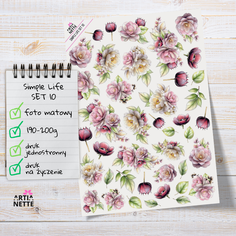 Artiabook Simple Life | Arkusze pojedyncze A4