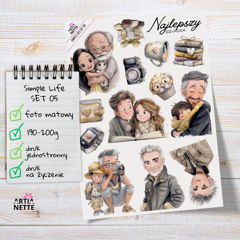 Artiabook Simple Life | Arkusze pojedyncze A4
