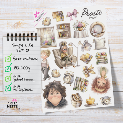 Artiabook Simple Life | Arkusze pojedyncze A4