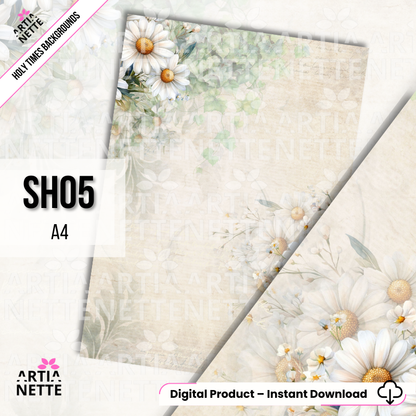 Holy Times 12 teł A4 - Komunia, chrzest, tła do zaproszeń