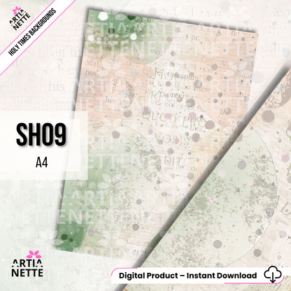 Holy Times 12 teł A4 - Komunia, chrzest, tła do zaproszeń