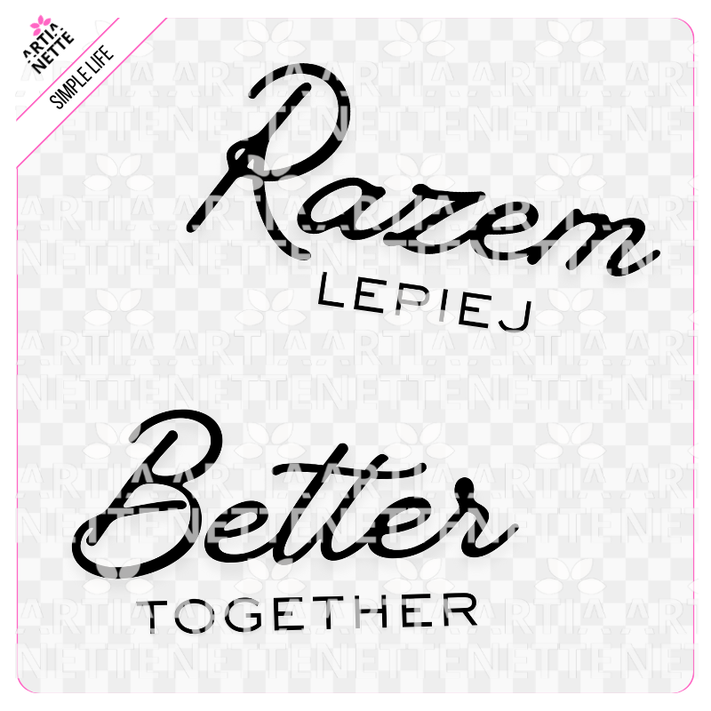 Simple Life SET 02 - Rodzina, zwierzęta, Razem Lepiej