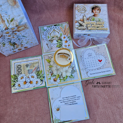 Holy Times SET 01 - 17 PNG + arkusz A4 - Komunia, dziewczynki komunijne