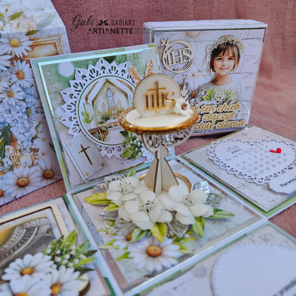 Holy Times SET 01 - 17 PNG + arkusz A4 - Komunia, dziewczynki komunijne