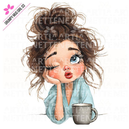 Grumpy Mug Girl 03